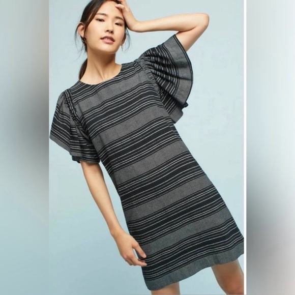 Anthropologie Dresses & Skirts - Moon River by Anthropologie
Denmark Stripe Tunic Ruffle
Sleeve Dress Size Medium